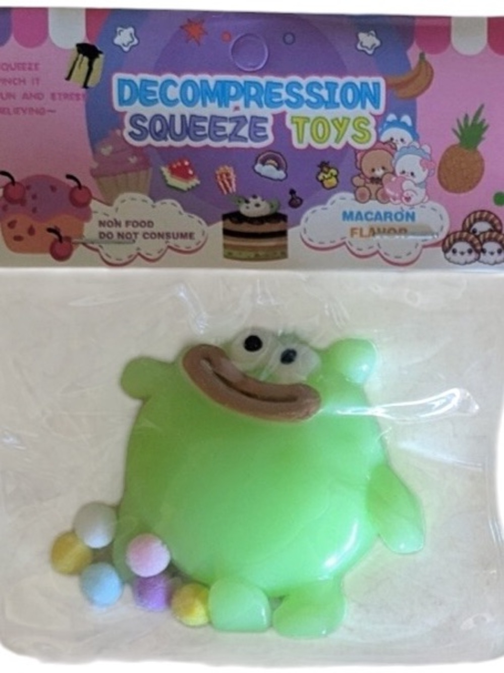 Happy Monster Squishy Toy Set Squeeze Fidget Toys - Set of 4 - Picture 2 of 5